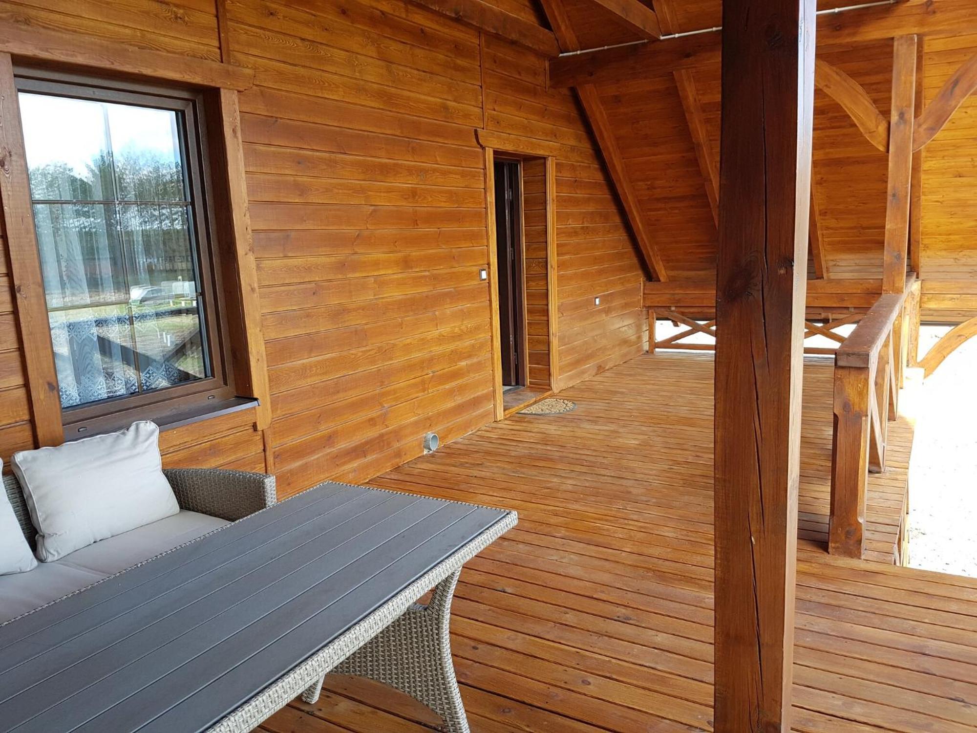 Wooden Holiday Home In Skrzynia With Terrace Осек Экстерьер фото